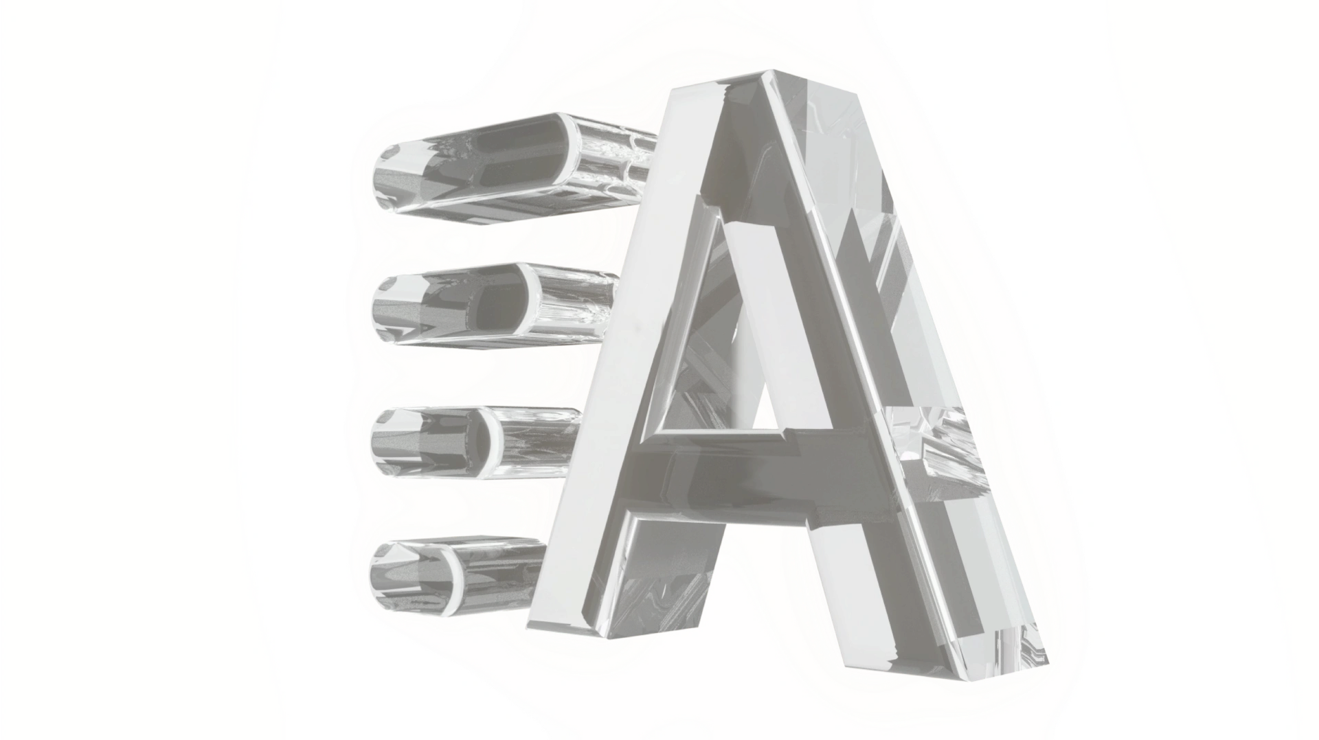 Agentive glass A monogram