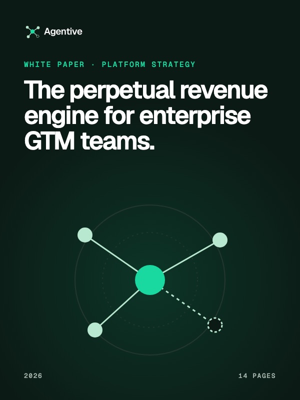 Cover of the white paper “The perpetual revenue engine for enterprise GTM teams.”